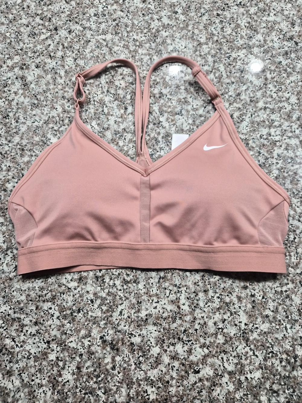 Nike Rose Pink Strappy Support Sports Bra